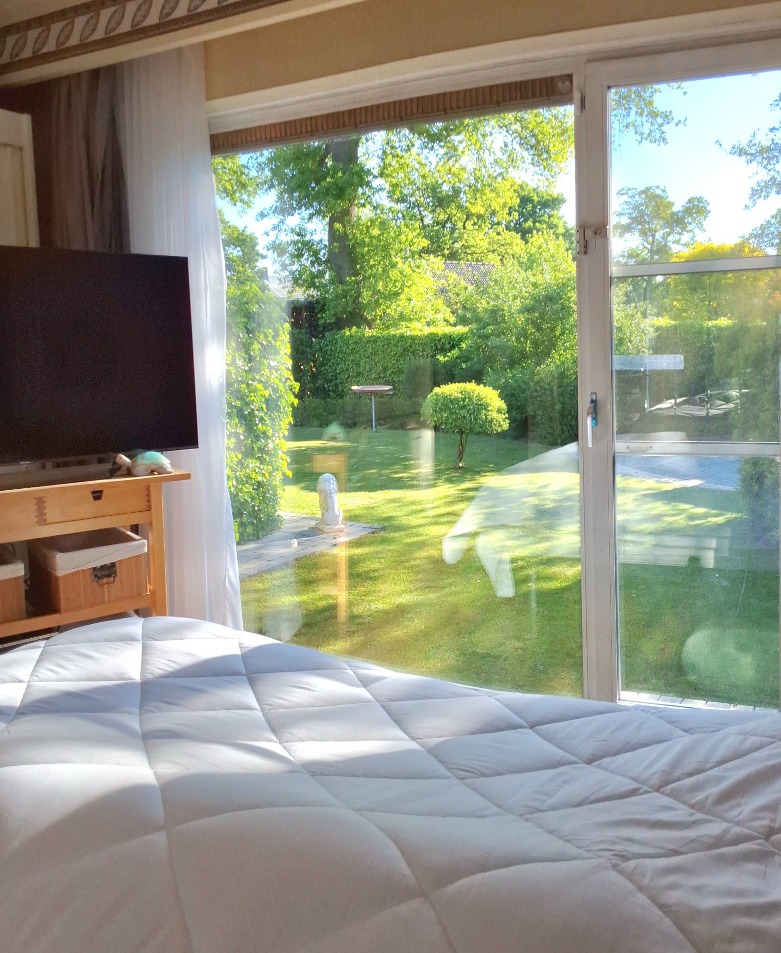 Subliem uitzicht vanuit master bedroom